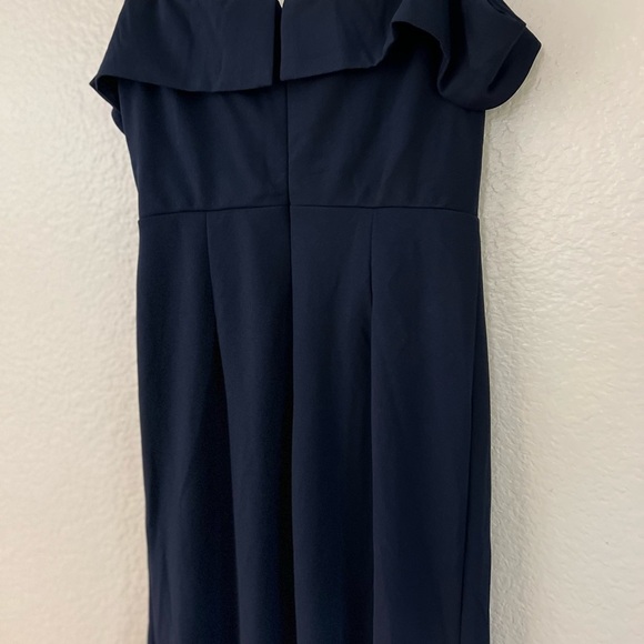 NWOT Song of Love Navy Blue Off-the-Shoulder Maxi Dress - Picture 7 of 9